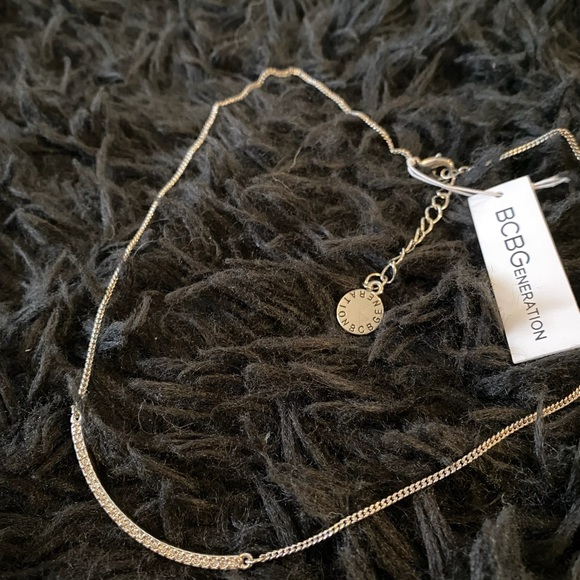 BCBGeneration Silver Shiny Necklace NWT - Picture 4 of 9